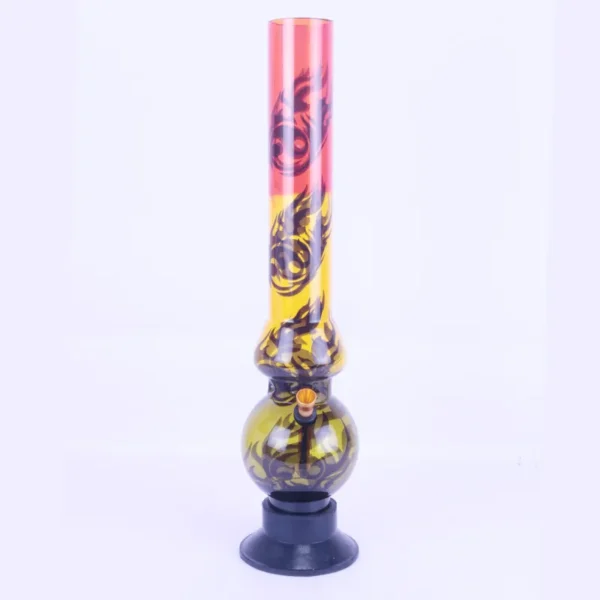 Double Bowl Acrylic Ice Bong (16 Inch 50mm) - Image 2