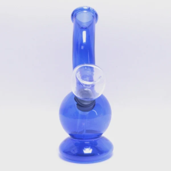 Colored Glass Bong (4 Inch 18 MM, Single Bowl) - Image 2