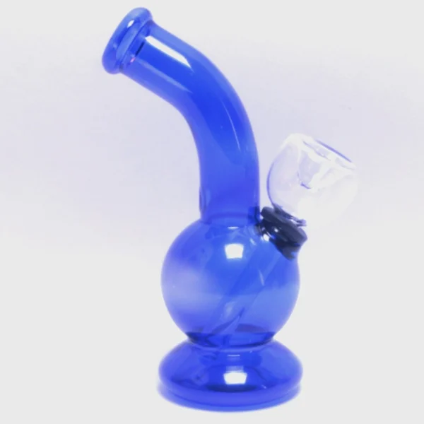 Colored Glass Bong (4 Inch 18 MM, Single Bowl)