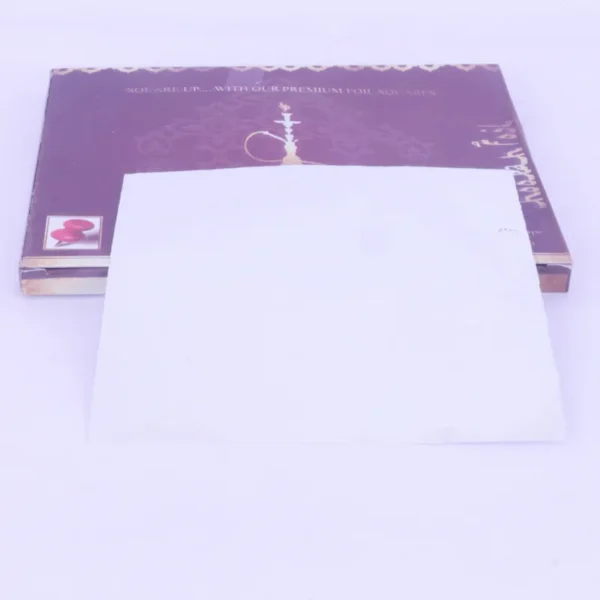 Aluminum Precut Foil Paper Hookah 50pcs - Image 3