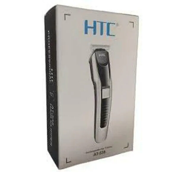 HTC AT-538 Rechargeable Hair Beard Trimmer for Men Trendy Styler HTC Trimmer Stainless Steel Sharp Blade Beard Shaver - Image 2