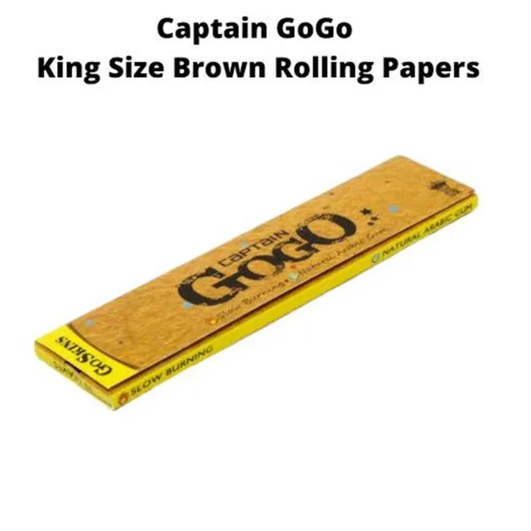 Captain Gogo Go Skins Brown King Size Smoking Paper