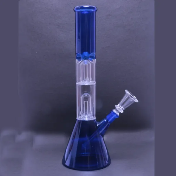 12inch 40mm Conical Bowl Double Percolator Glass Ice Bong