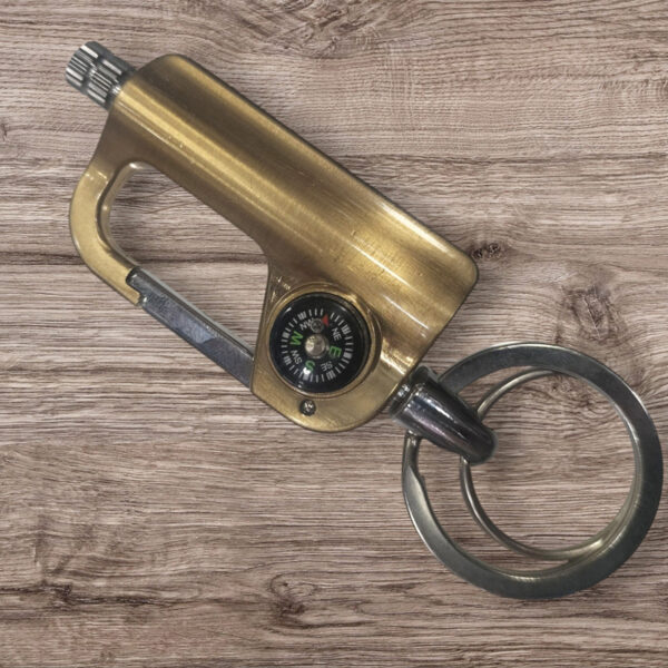 2 in 1 Keychain Lighter Waterproof Cigarette Flint Lighter - Image 2