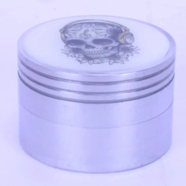 Skull Sticker 50mm 4 Parts Metal Grinder