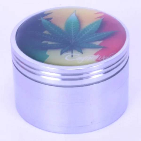 Leaves Sticker 50mm 4 Parts Metal Grinder