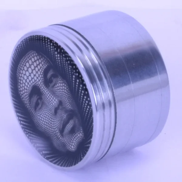 Bob Marley Sticker 50mm 4 Parts Metal Grinder - Image 3