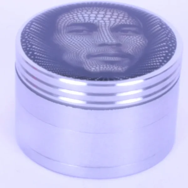 Bob Marley Sticker 50mm 4 Parts Metal Grinder