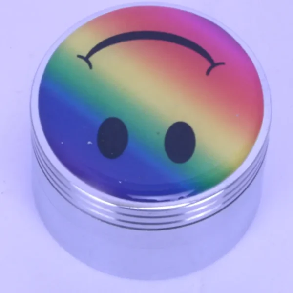 Smiling Sticker 50mm 4 Parts Metal Grinder