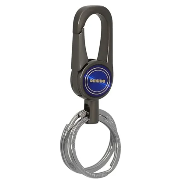 Omuda Premium and Stylish Hook Locking Metal Key Chain for Men & Women & for Gift (M-8004 Green)