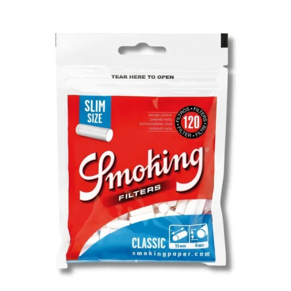 Classic Smoking Filters 120 Piece/Pack (15mm x 6mm)